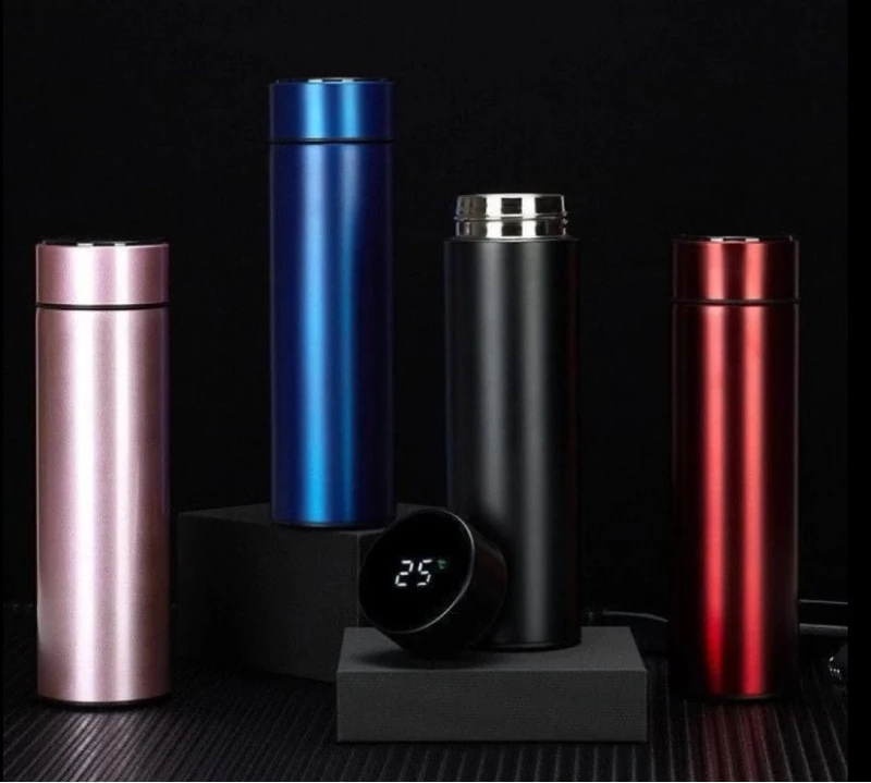 Termos din inox indicator led 500ml diverse culori WEI A-13931